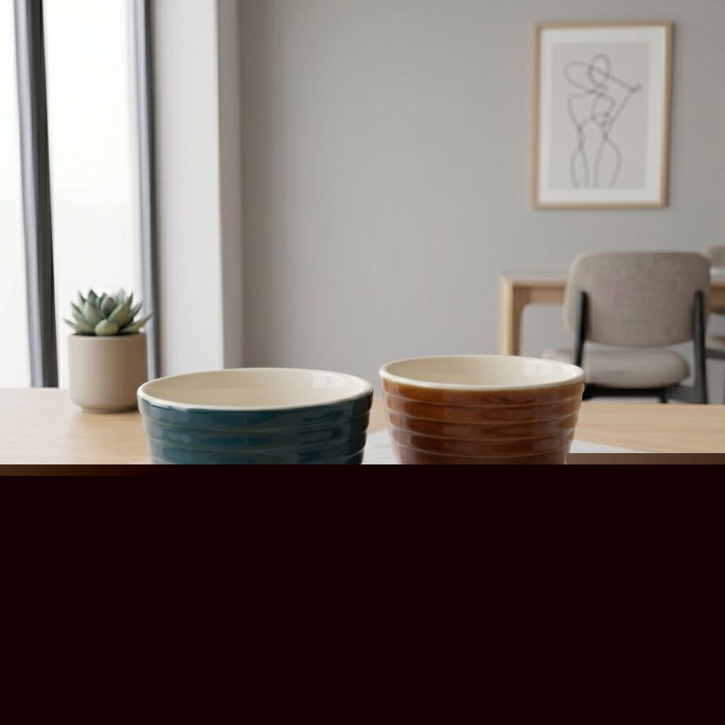Muraditohome Aesthetic Ribbed Ceramic Bowl 3.25x1.75 inches
