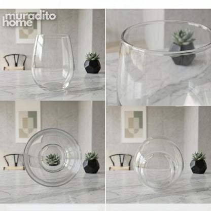 Muraditohome Premium Stemless Glass Tumbler 650 ml