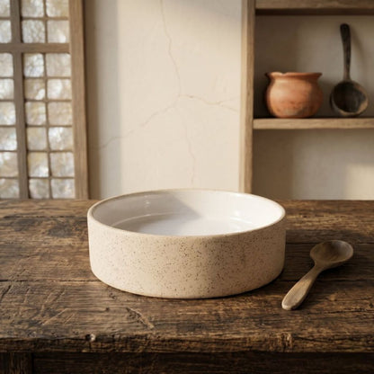Muraditohome Aesthetic Speckled Stoneware Bowl 6.25x1.75 inches