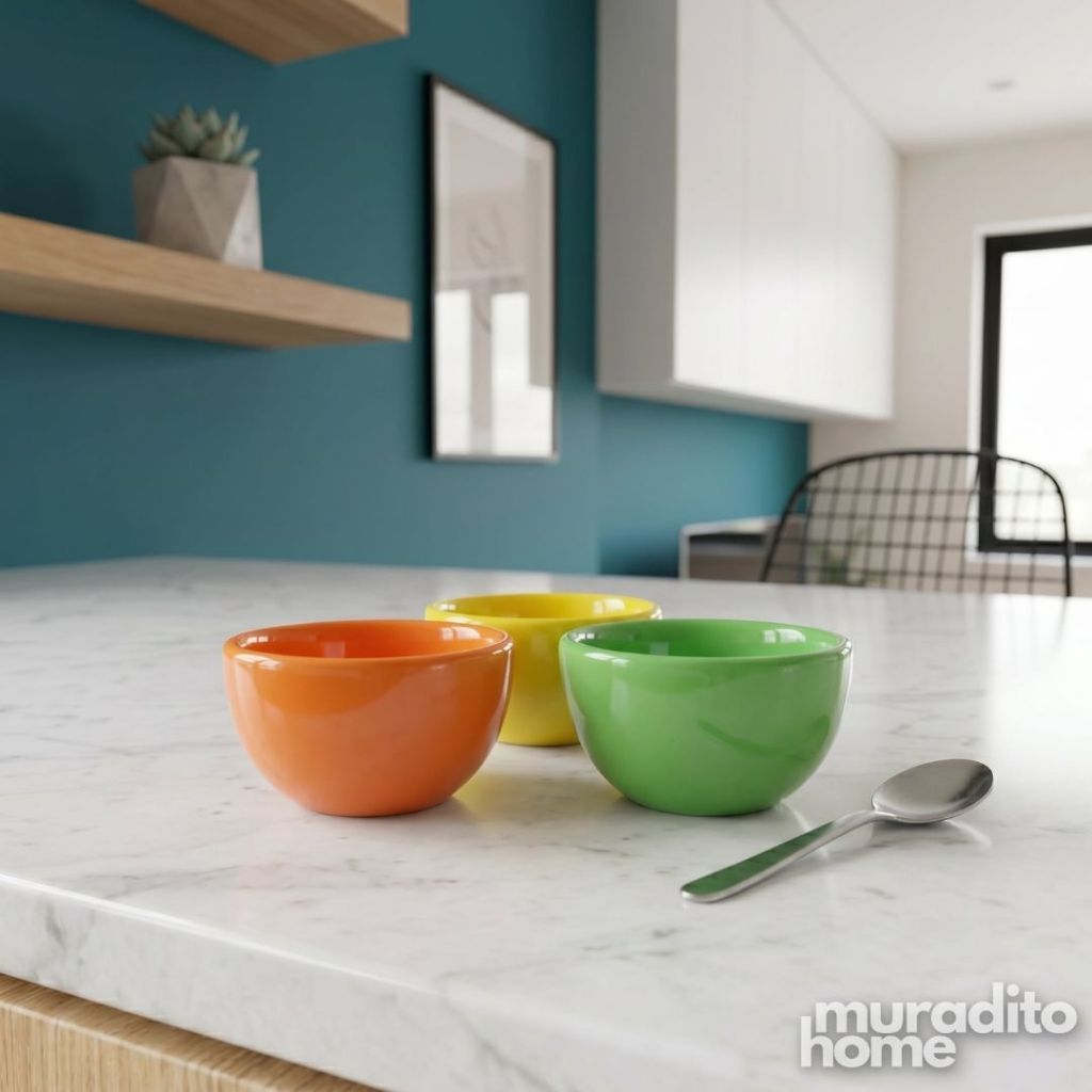 Muraditohome Colorful Ceramic Sauce Dish | Mini Dip Bowl for Condiments, Soy Sauce 2.5x1.5 inches