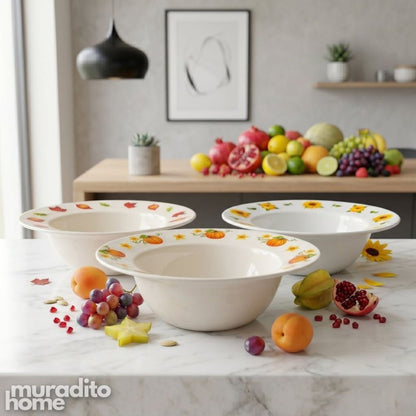 Muraditohome Extra Large Ceramic Serving Bowl14x5 inches