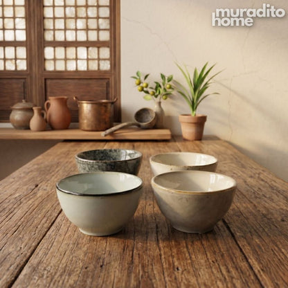 Muraditohome Rustic Stoneware Dip Sauce 3.75x2 inches