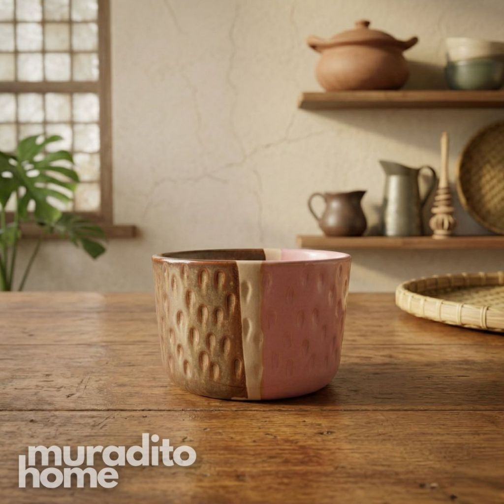 Muraditohome Homa Stoneware Small Bowl 3.5 in Minimalist Side Dish