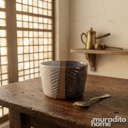 Muraditohome Homa Stoneware Small Bowl 3.5 in Minimalist Side Dish