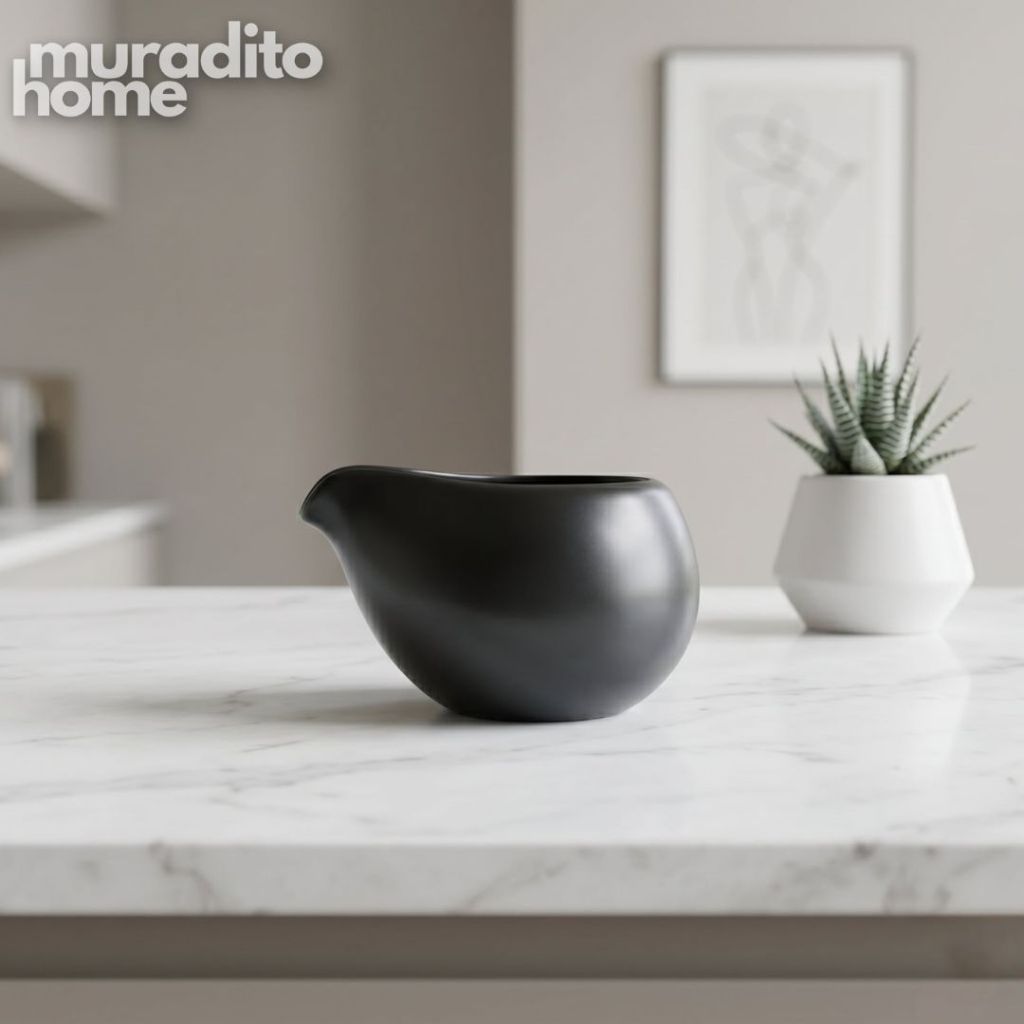 Muraditohome Aesthetic Ceramic Milk Jug 90 ml