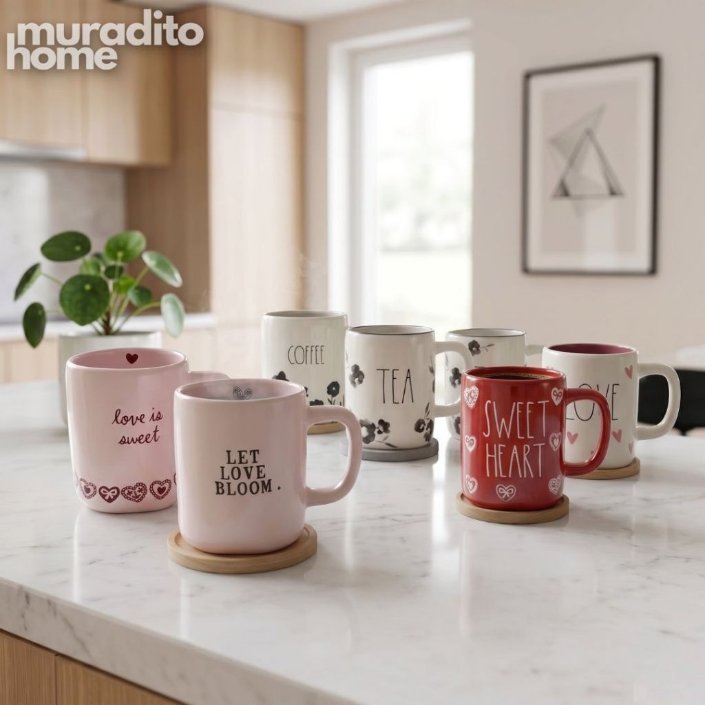 Muraditohome Large Aesthetic Ceramic Mug 520 ml
