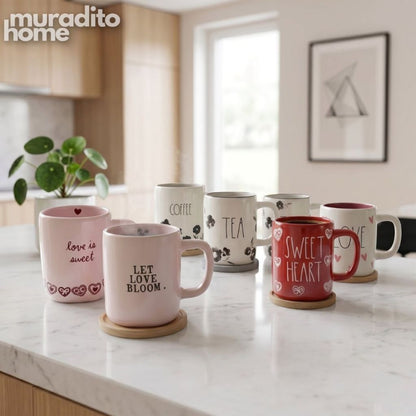 Muraditohome Large Aesthetic Ceramic Mug 520 ml