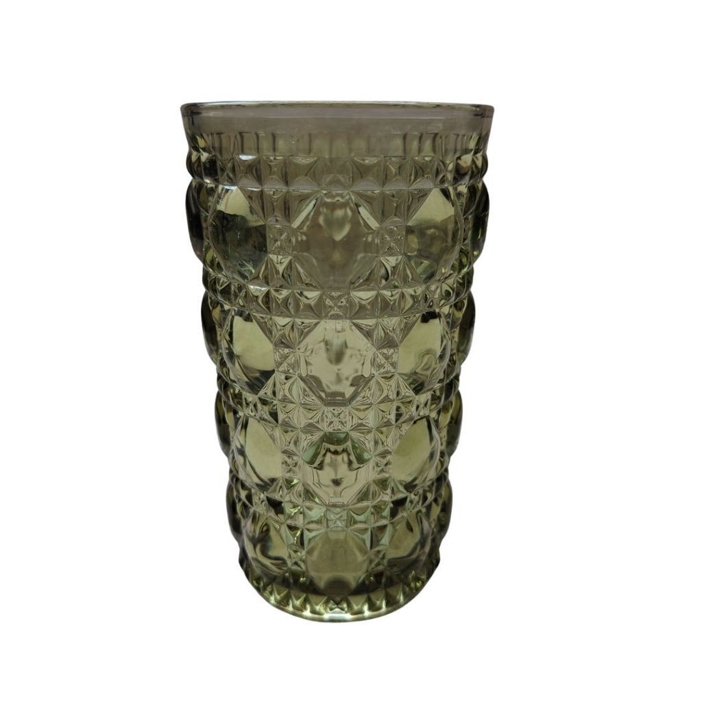 Muraditohome Zolia Clear Glassware Collection | Premium Vintage Wavy Chevron Transparent Glass