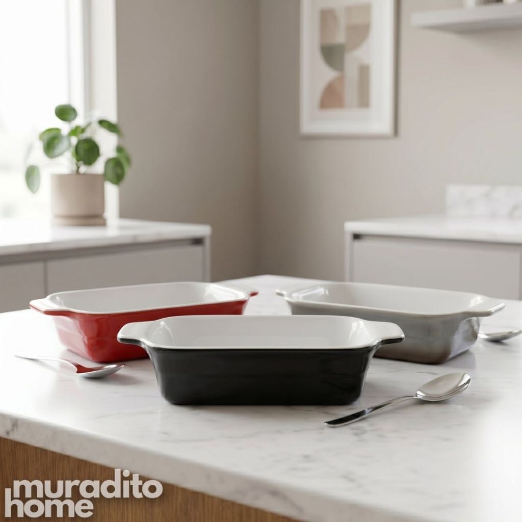 Muraditohome Premium Rectangular Ceramic Serving Dish 8.5x4x2 inches