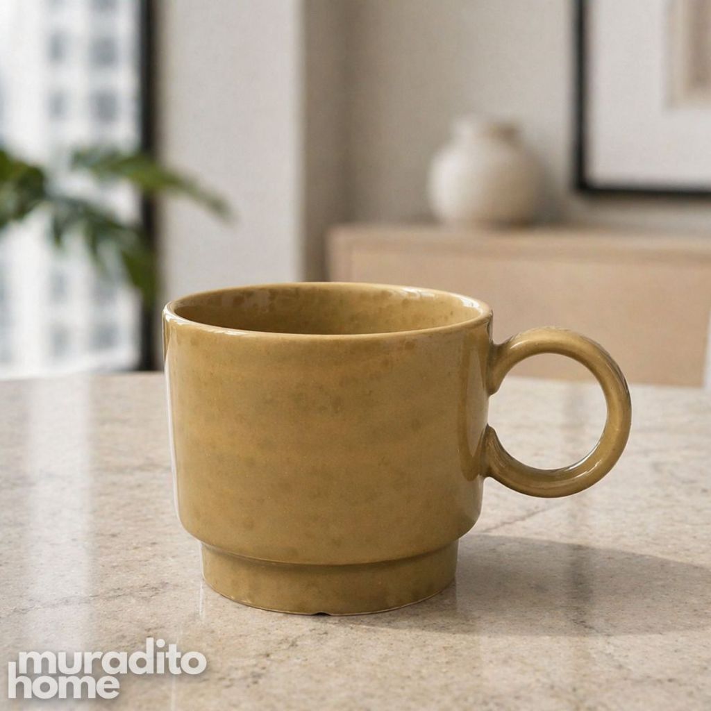 Muraditohome Lean Stackable Ceramic Mug 250 ml