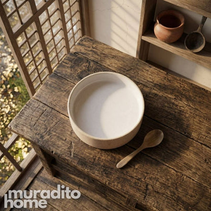 Muraditohome Aesthetic Speckled Stoneware Bowl 6.25x1.75 inches