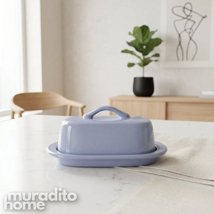 Muraditohome Minimalist Butter Dish with Handle Lid 5x2.75x2.25 inches