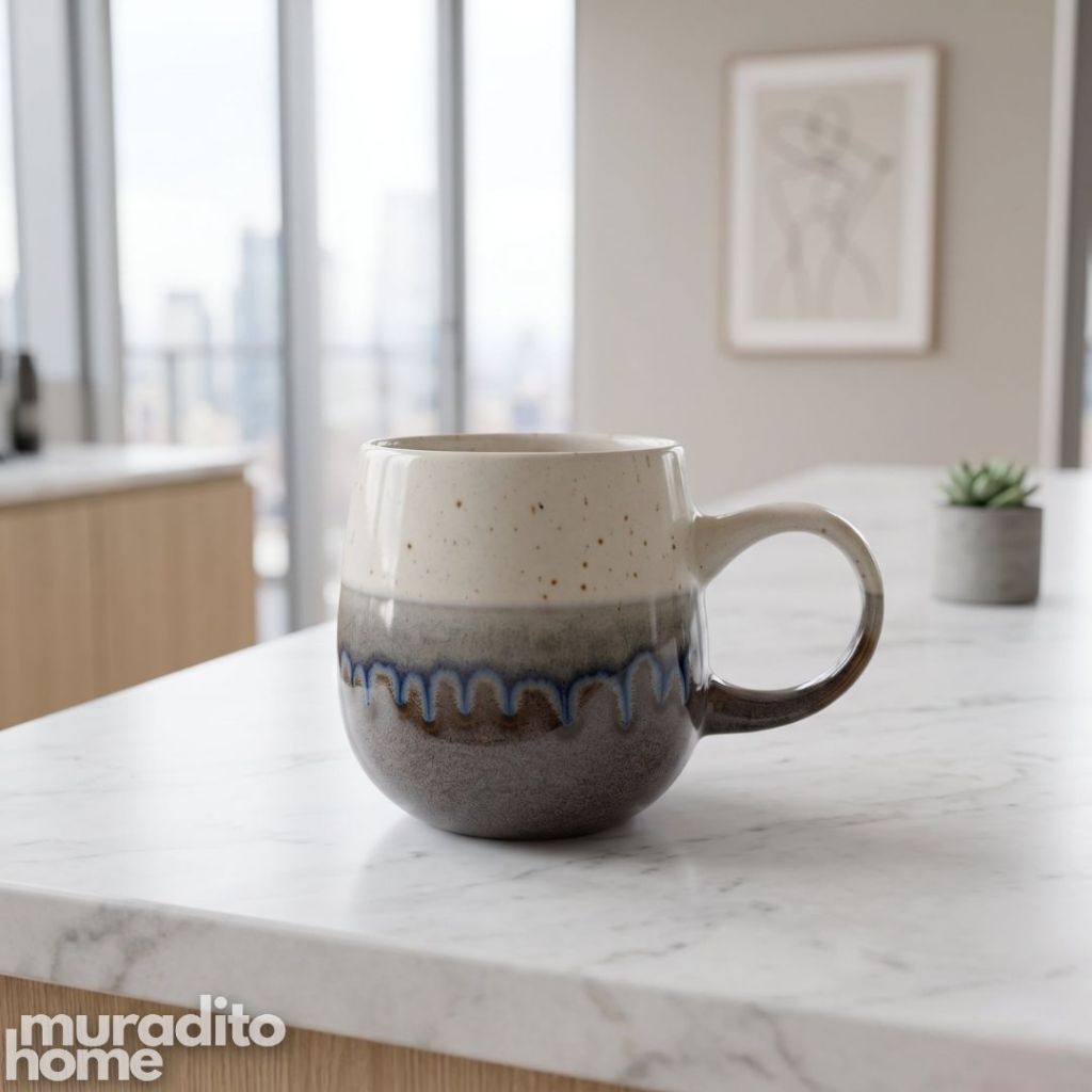 Muraditohome Premium Ancolie Ceramic Mug 500 ml