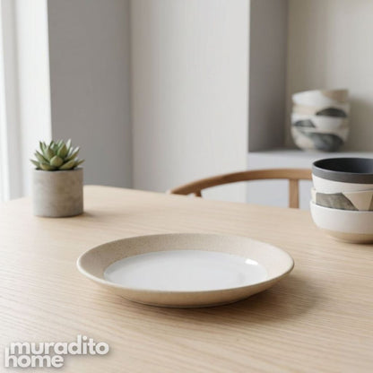 Muraditohome Kara Minimalist Ceramic Small Plate 3.25 inches