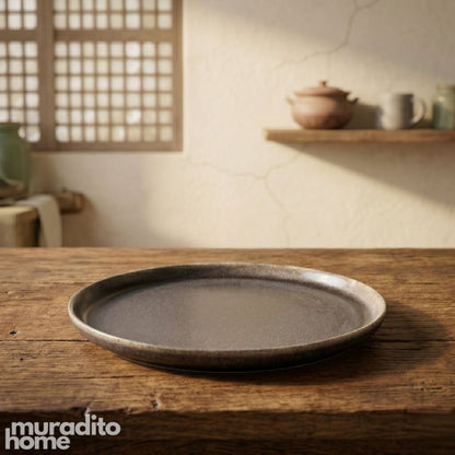 Muraditohome Premium Dark Grey Stoneware Dinnerware Collection