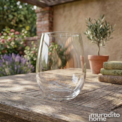 Muraditohome Premium Stemless Glass Tumbler 650 ml