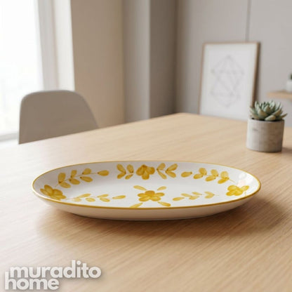 Muraditohome Maiwan Deco Ceramic Serving Dish 12x6 inches