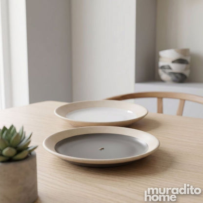 Muraditohome Kara Minimalist Ceramic Small Plate 3.25 inches