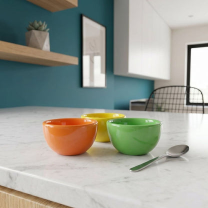 Muraditohome Colorful Ceramic Sauce Dish | Mini Dip Bowl for Condiments, Soy Sauce 2.5x1.5 inches