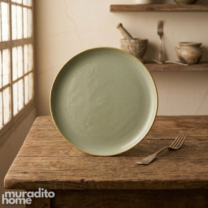 Muraditohome Premium Sage Green Stoneware Dinnerware Collection
