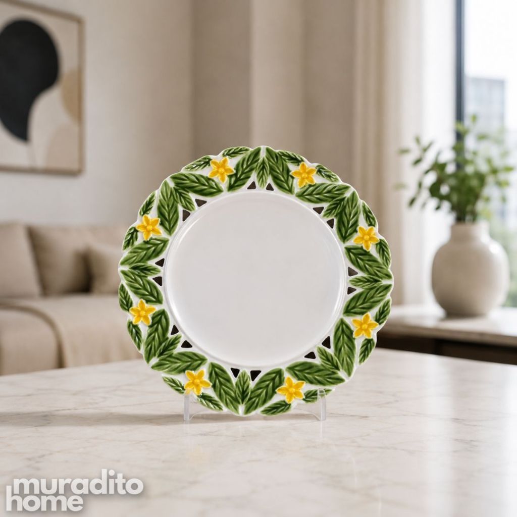 Muraditohome Amalfi Lemon & Lime  Premium Porcelain Dinnerware Collection
