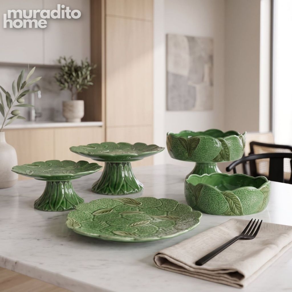 Muraditohome Citrus Mosaic Premium Porcelain Dinnerware Collection