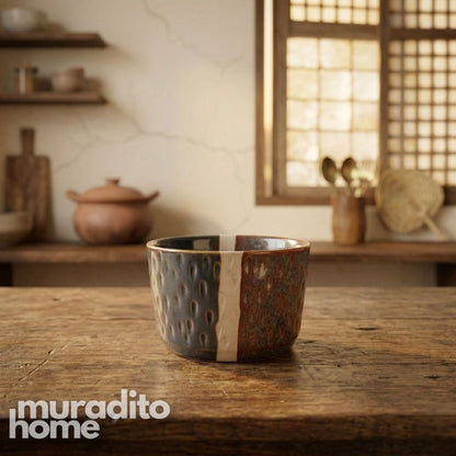 Muraditohome Homa Stoneware Small Bowl 3.5 in Minimalist Side Dish