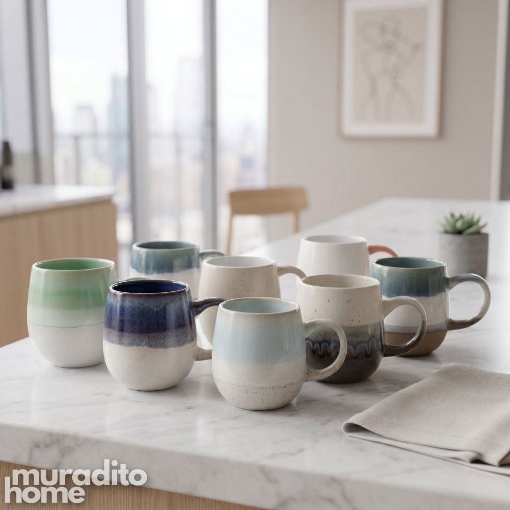 Muraditohome Premium Ancolie Ceramic Mug 500 ml