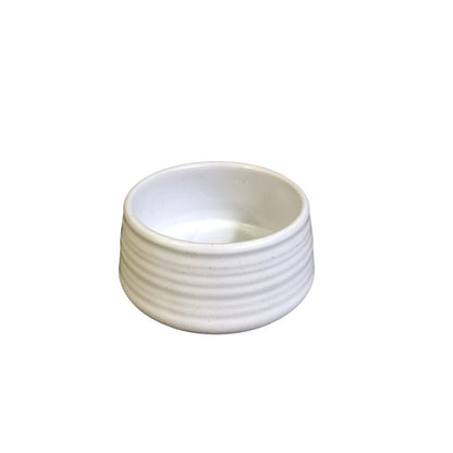 Muraditohome Aesthetic Ribbed Ceramic Dip Sauce 2.25x1.5 inches