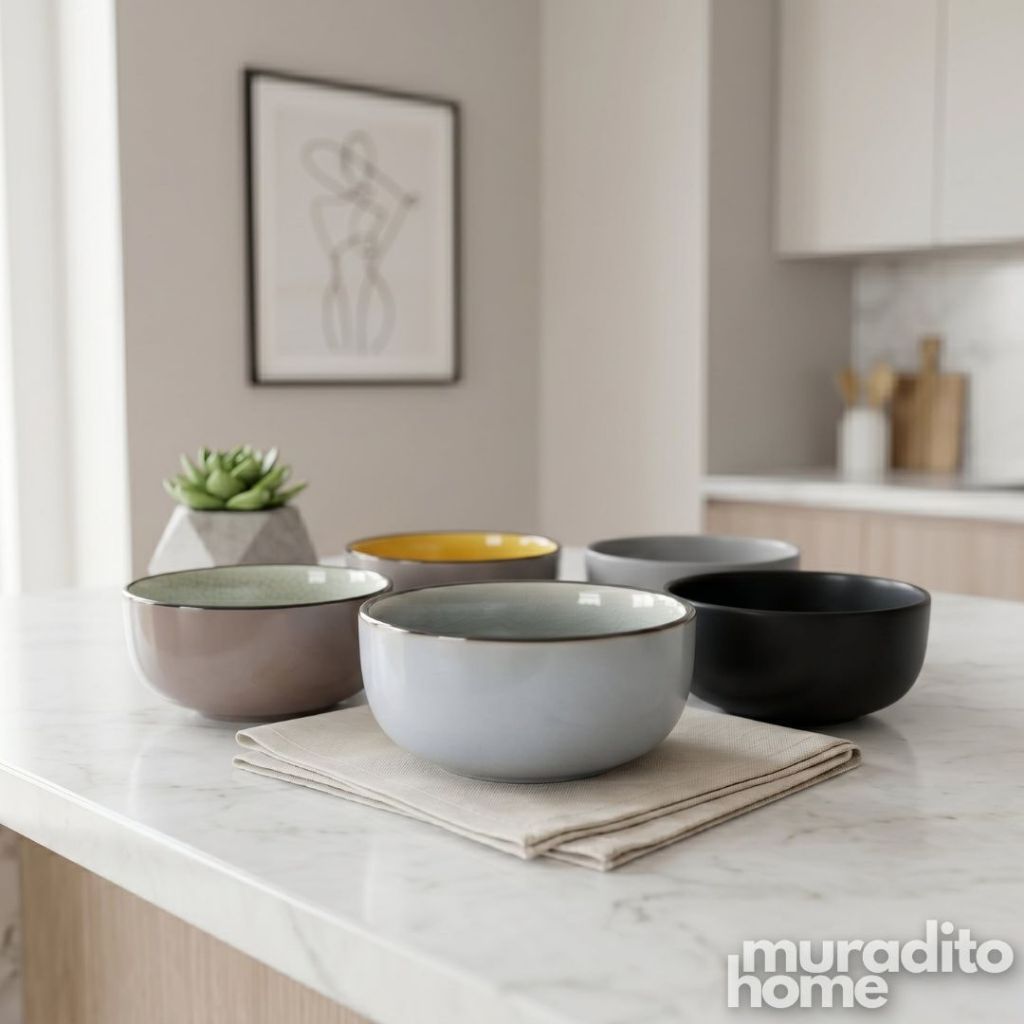 Muraditohome Premium Minimalist Ceramic Bowl 3.5 inches