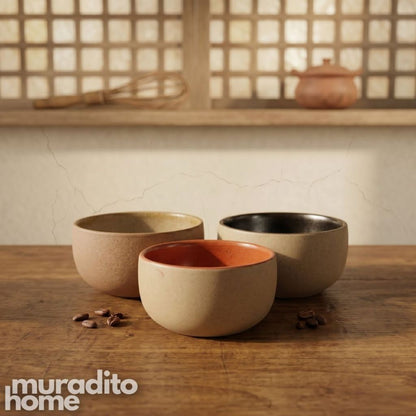 Muraditohome Aesthetic Mini Stoneware Bowl 3.5x2 inches