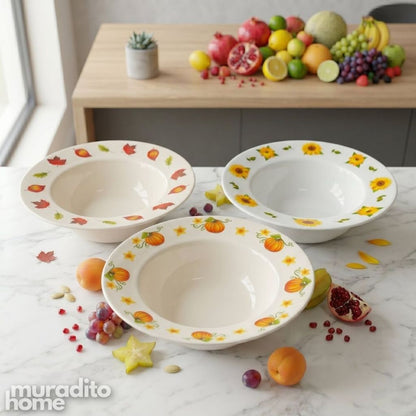 Muraditohome Extra Large Ceramic Serving Bowl14x5 inches
