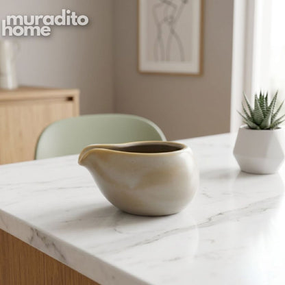 Muraditohome Aesthetic Ceramic Milk Jug 90 ml