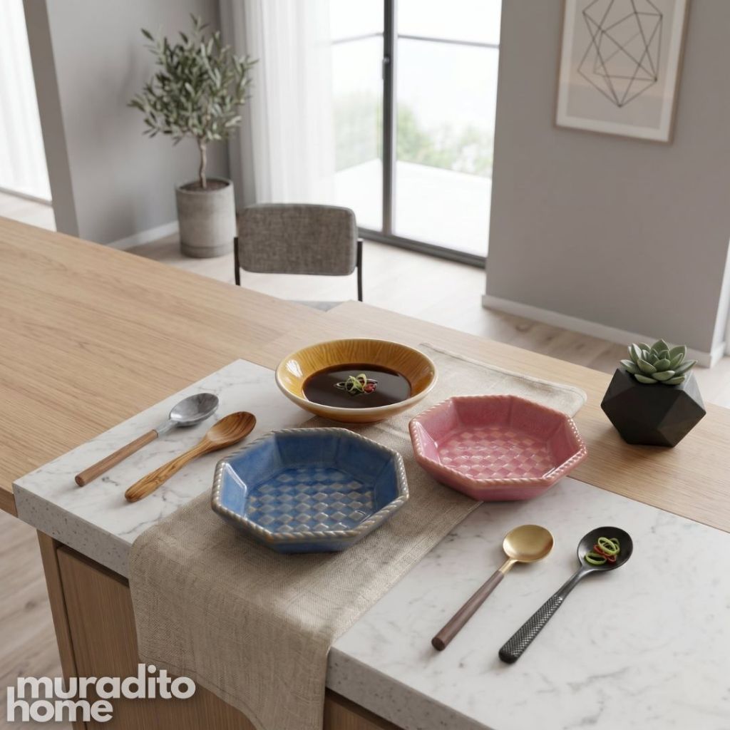 Muraditohome Aesthetic Ceramic Dipping Sauce Collection