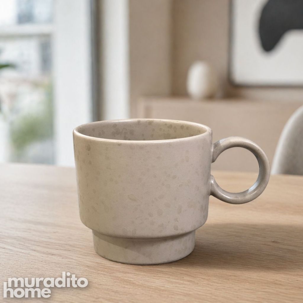 Muraditohome Lean Stackable Ceramic Mug 250 ml