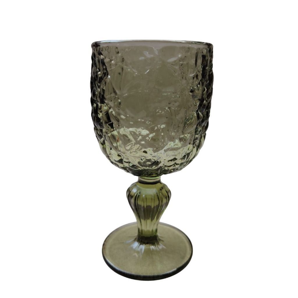 Muraditohome Azula Moss Glassware Collection | Premium Vintage Hammered Green Glass