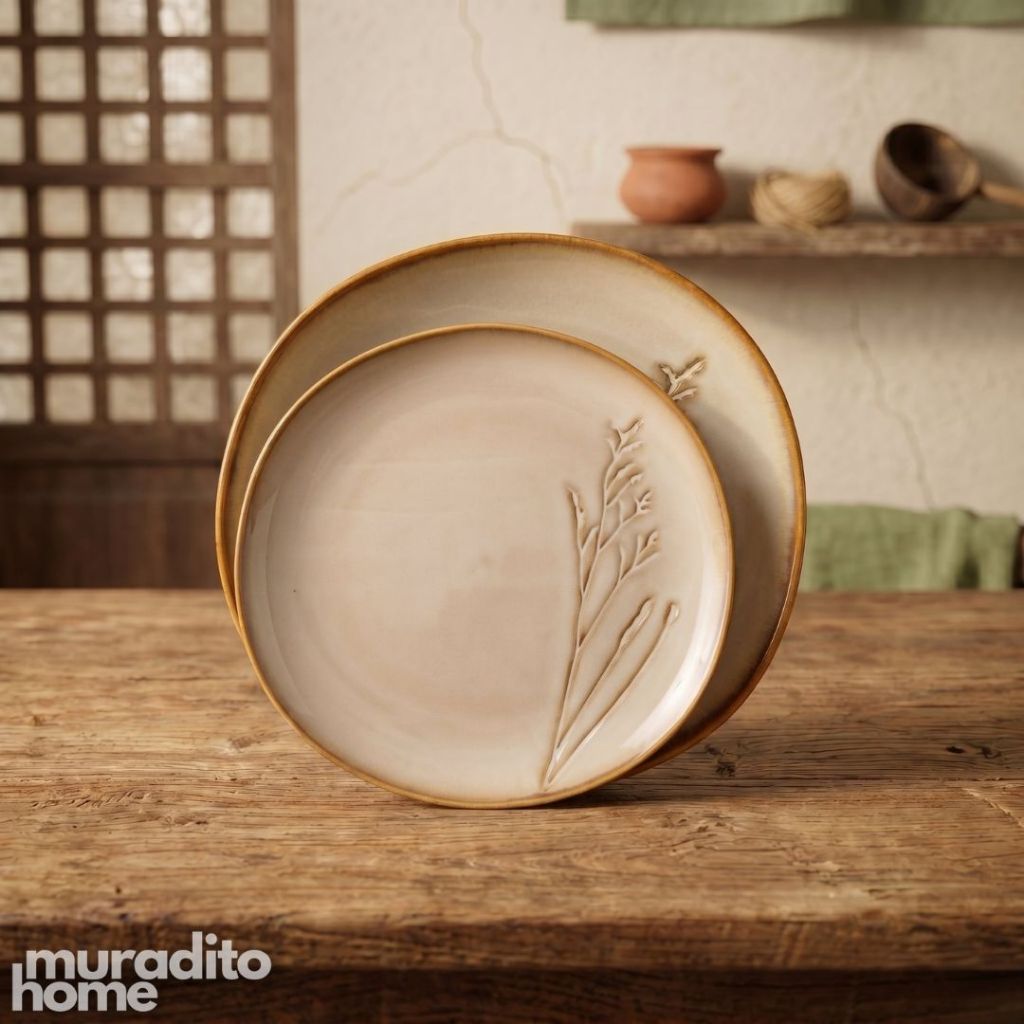 Muraditohome Premium Botanical Stoneware Dinnerware Collection
