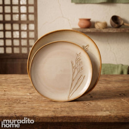 Muraditohome Premium Botanical Stoneware Dinnerware Collection