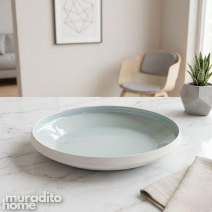 Muraditohome Premium Ceramic Deep Plate 11x1.75 inches