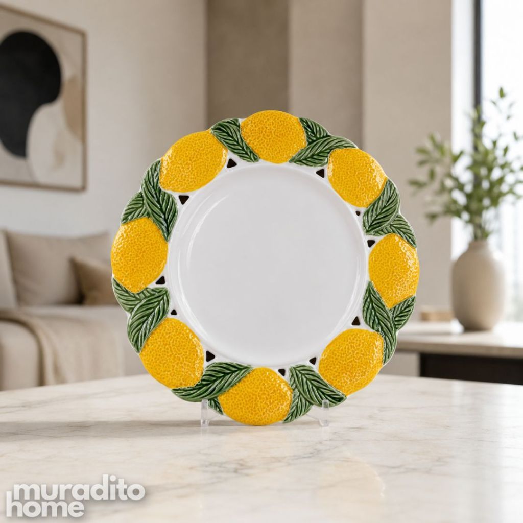 Muraditohome Amalfi Lemon & Lime  Premium Porcelain Dinnerware Collection