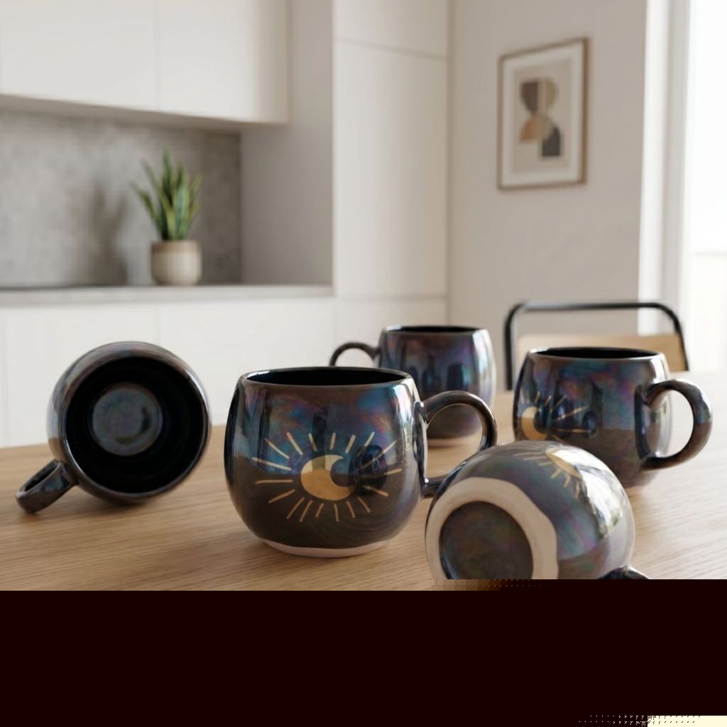 Muraditohome Crescent Moon Ceramic Mug 380 ml