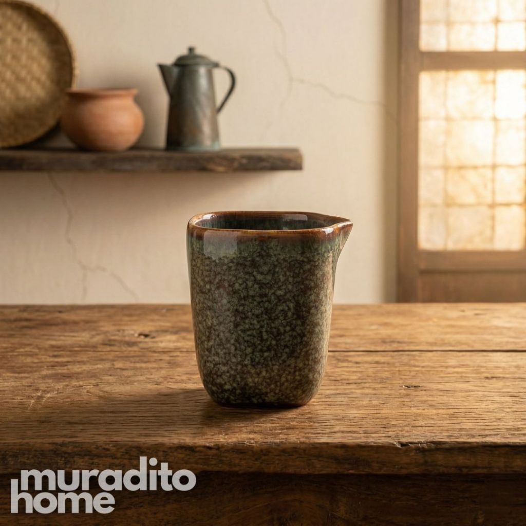 Muraditohome Farnaz Stoneware Cup with Spout 230 ml