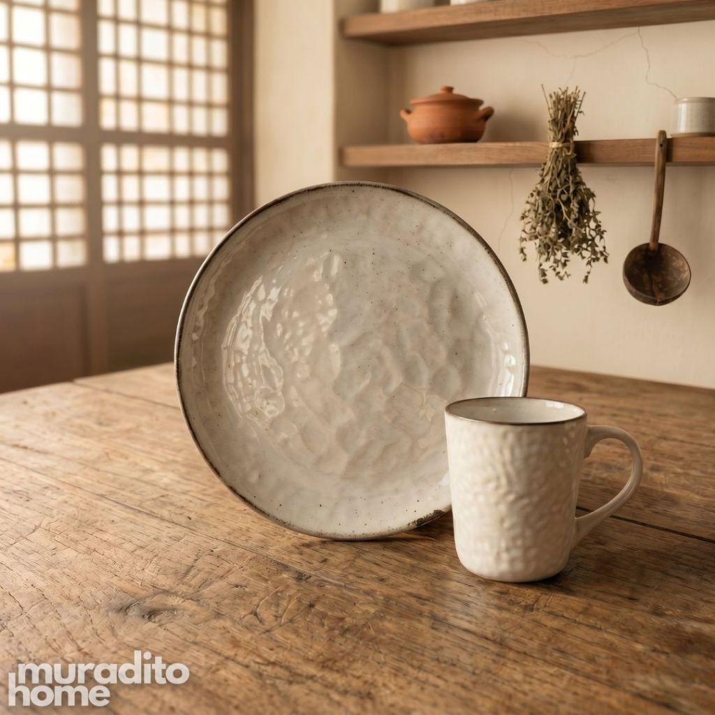 Muraditohome Premium Hammered Stoneware Collection