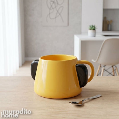 Muraditohome Cute Double-Handle Ceramic Mug 310 ml