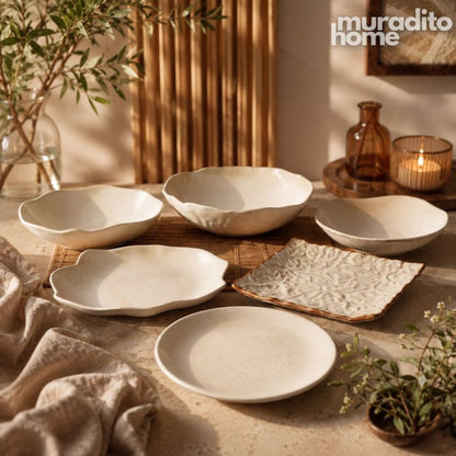 Muraditohome Tava Porcelain Dinnerware Collection