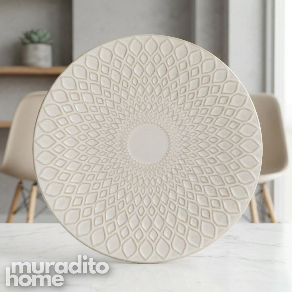 Muraditohome Amara Embossed Ceramic Dinnerware Collection