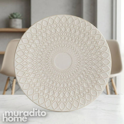Muraditohome Amara Embossed Ceramic Dinnerware Collection