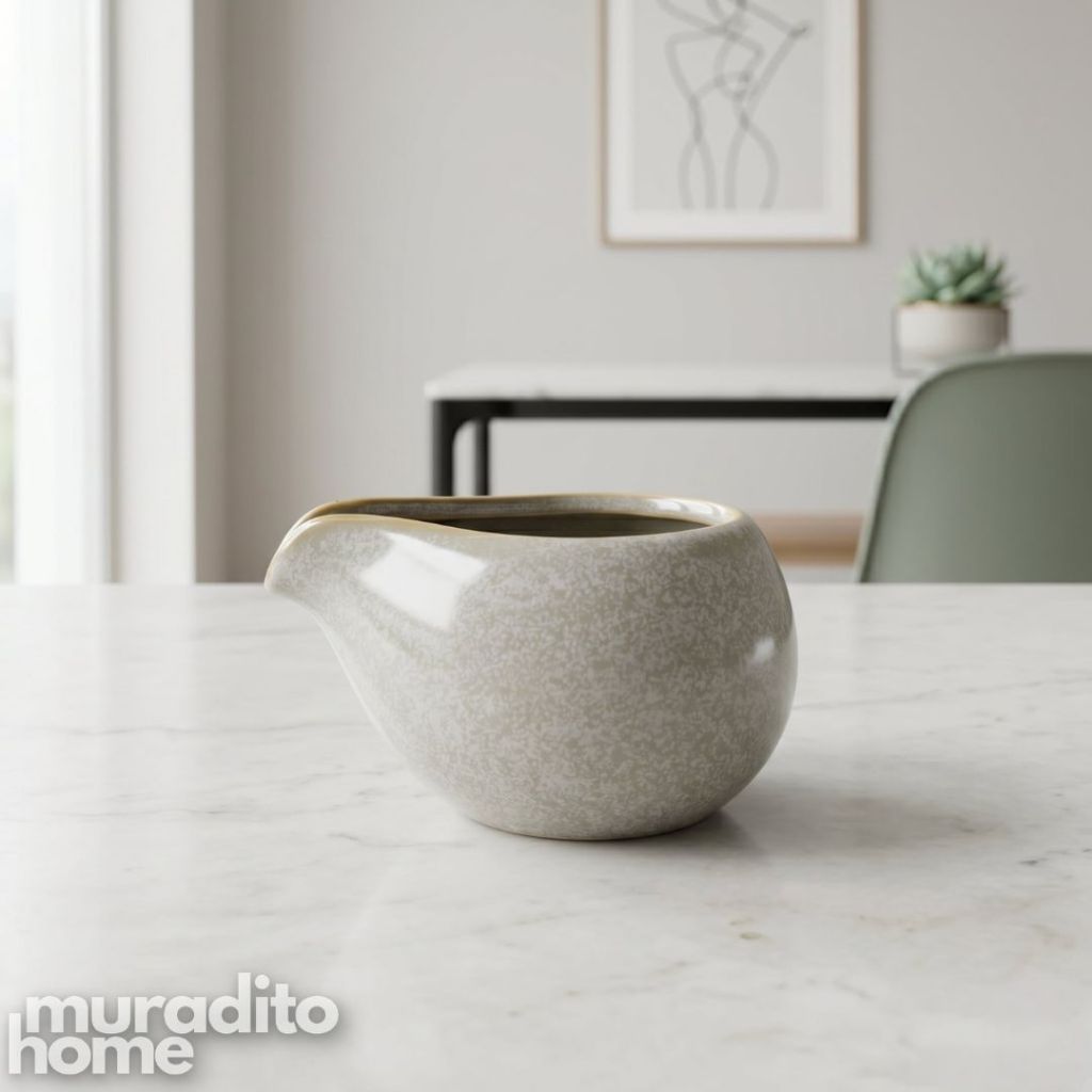 Muraditohome Aesthetic Ceramic Milk Jug 90 ml