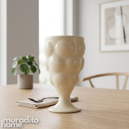 Muraditohome Aesthetic Ceramic Bubble Goblet 200ml