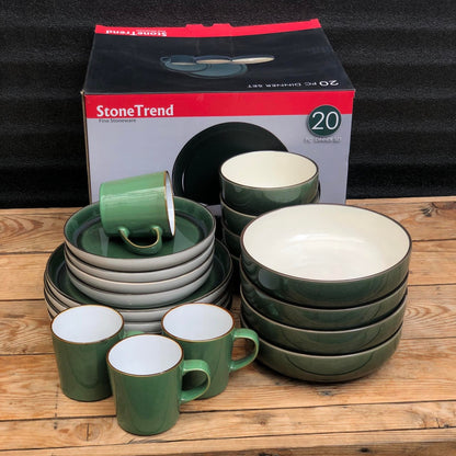MIA  20 Piece Set Fine Stoneware Plate